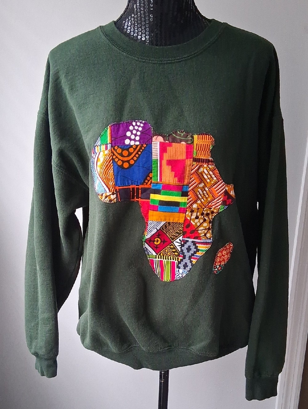 Dark Green Graphic Sweatshirt